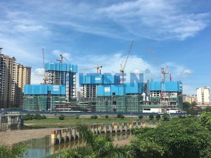 High Efficiency Self-Climbing Scaffolding System